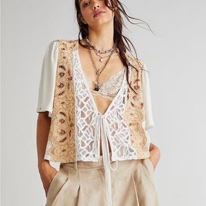Free People Blossom Top (Medium / Ivory)